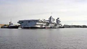 HMS Queen Elizabeth Floats for First Time