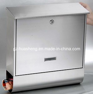 [Hot Item] Stainless Steel Mailbox Metal Post Box (HS-MB-016)
