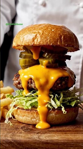 Smash Grilled Cheese Burger Recipe #cheeseburger #smashburger #burgerrecipe #streetfood