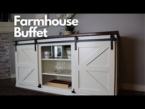 How to Build a Farmhouse Buffet (You can do this!)