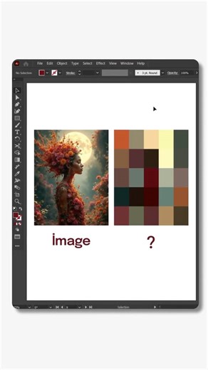 Create Image Colors in adobe illustrator. This is so simple Go to object menu > create object mosaic #graphicdesign #adobe #adobeillustrator #illustration #design #tutorials | Sunil Kumar | Facebook