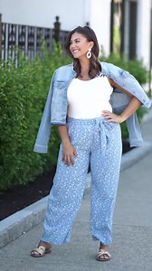 Watch The Drop Women's Floral Easy Pull-on Wide Leg Pants by @Caralynmirand on Amazon Live