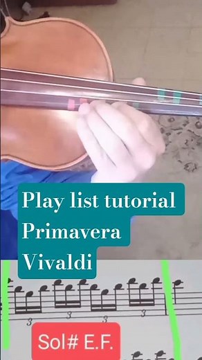 Primavera Vivaldi easy tutorial #violin #violinist #music #cover #piano #playviolinwithoutnotes