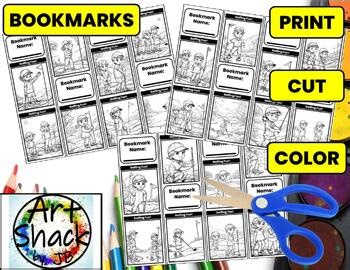 Golfing Fun Coloring Bookmarks/Digital Resources/Elementary School Activities