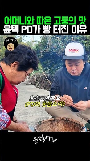Why I burst out laughing while shelling sea snails #YoonTaekTV #ImANaturalPerson #DeepWoodsTraveler