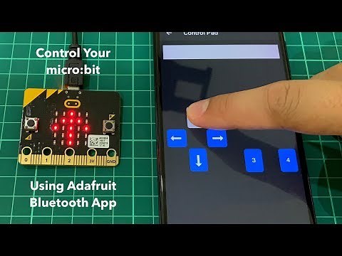 Control Your micro:bit Using Adafruit Bluetooth App [BM] #microbit