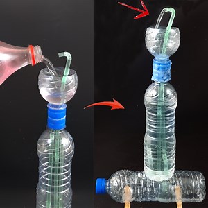 DIY Water Heron's Fountain nonstop from a plastic bottle | Rana Craft