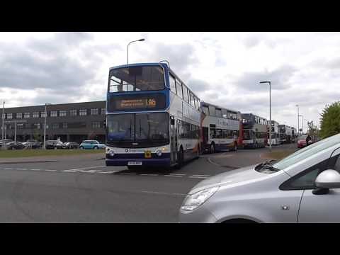 Stagecoach Buses leaving Leven Campus