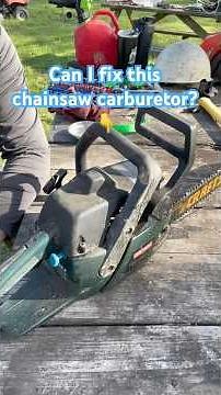 #craftman chainsaw, messing with fuel line and H-L adjustments 😎 time to learn!