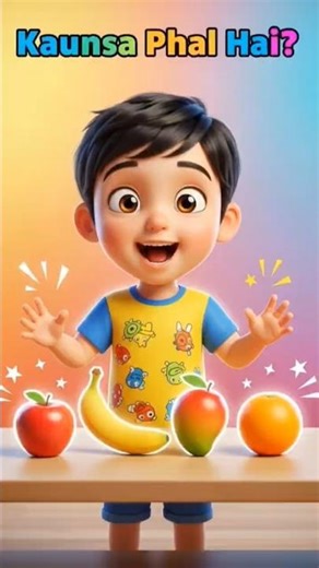 “Andar Kya Hai? 😲 4 Box Fruit Surprise | Kids Cartoon Short”#shorts