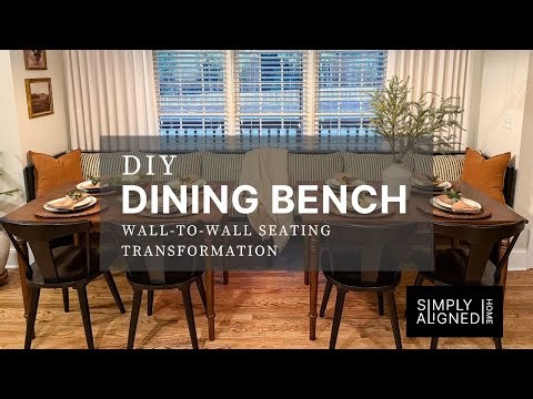 DIY Dining Nook Bench | Wall-to-Wall Seating Transformation