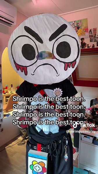 Shrimpo is the best toon. #shrimpo #cosplay #dandysworld #dandysworldcosplay #shrimp #cosplayer #mask #fy? #fy #fyp? #fyp #foryou #foryoupage