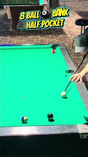 Half Pocket 8 Ball Bank Angle #billiards #technique