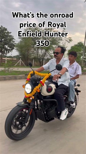 What’s the inroad price of Royal Enfield Hunter 350 2026 #royalenfieldbullet #royalenfield #puremoto