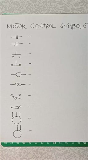Motor Control Symbols. #electrical #electrician #electricianlife #motorcontrol #industrialelectrician
