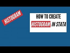 How to Create Histogram in Stata | Stata Beginners Tutorial