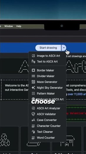 Create an ascii image, No coding needed. #linux