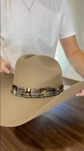 Building a Western Hat Stack 🤠 Feather, Stone & Chain Hat Bands