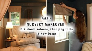 Make a vintage-style shade valance and changing table