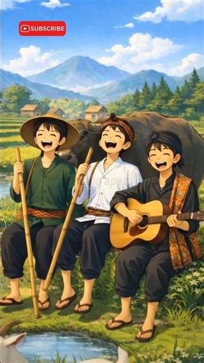 singing and joyful village children #animieeditz #meme #viralshort