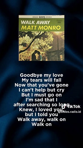 Matt Monro Walk Away