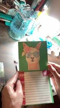 Making correspondence cards and notes from junk mail, file folders, etc.