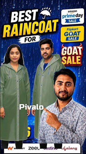 Pivalo EVA Rain Poncho Rain Coat #raincoat #rainyday #rain