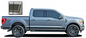 F-150 ROCKERS THREE | 2021-2026 Ford F-150 Lower Rocker Panel Stripes Vinyl Graphics Decals Kit