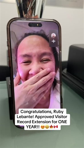 Congratulations, Ruby Lebante! Approved Visitor Record Extension for ONE YEAR!! 😍🤩🍁🇨🇦 Thank you for trusting AV Locky Immigration Solutions Inc! Call us now to know more! 🥳 📍 155 Frobisher Dr, Unit H212, Waterloo ON N2V 2E1 ☎ 519.208.6430 | 📱 226-898-0752 📬 info@avlockyimmigration.com 🌐 www.avlockyimmigration.com #avlockyimmigration #permanentresidency #canadalife #canada #avlocky