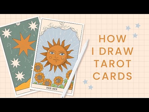 Drawing My Own Tarot Cards ( iPad Pro + Procreate Speedpaint )