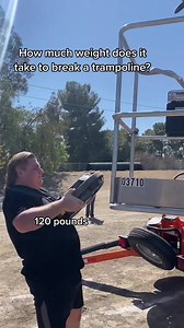 80K views · 534 reactions | How much weight does it take to break a trampoline? | Funk Bros | Facebook