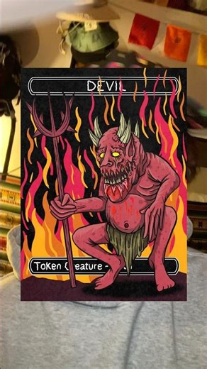 Making and printing tokens. #illustration #artist #fantsy #magicthegatheringart #drawingprocess #art