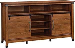 Sauder Carson Forge Credenza, For TV's up to 60", Washington Cherry finish