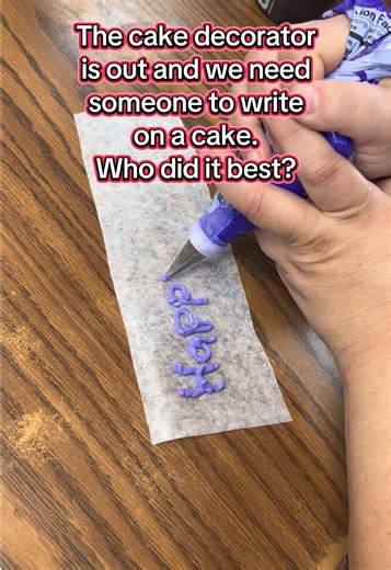 Who Can Write on the Cake?