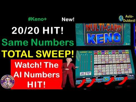 AI Just Hit 20 out of 20 Cards on Keno? #shorts #keno #Keno+ #multicardkeno #ailogic #casino #slots