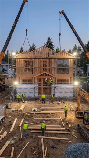 Luxury Modern Home Transformation | From Empty Lot to Dream House Timelapse #shorts