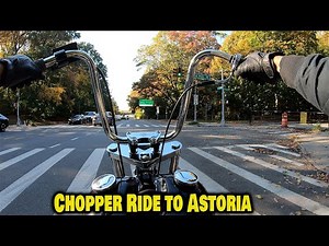 Softail Chopper | Ride to Astoria Park | 4K