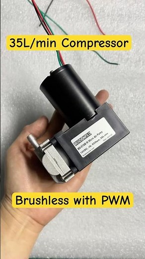 Mini Compressor 35L/min 12V 24V #compressors #piston #oilfree