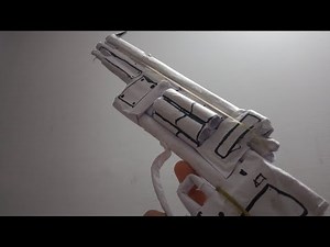 How to make a paper revolver that can shoot!💥