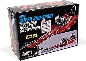 MPC Skill 2 Model Kit Rupp Super SNO-Sport Snowmobile Dragster (The World's First) 1/20 Scale Model