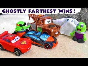 Cars Farthest Wins Challenge With The Funlings Mater And McQueen