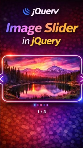 Image Slider in jQuery | Simple Image Gallery Tutorial #coding #shorts