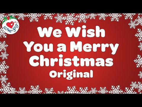 We Wish You a Merry Christmas with Lyrics 🎅 Love to Sing Christmas Songs 🎄