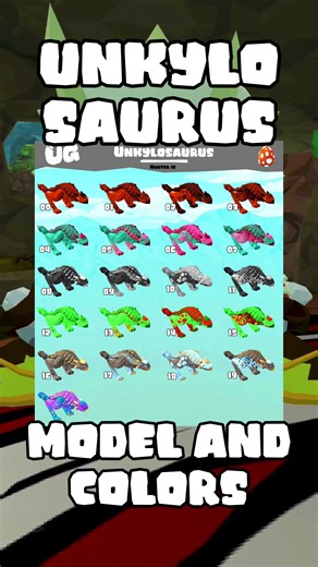 Nuevos Modelos y Colores de Dino en UG VR