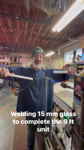 8.9K views · 75 reactions | Welding 15 mm glass to complete this 9 ft unit for a mobilgas sign . Lately I can’t hide from these large units . | Bent Custom Neon | Facebook