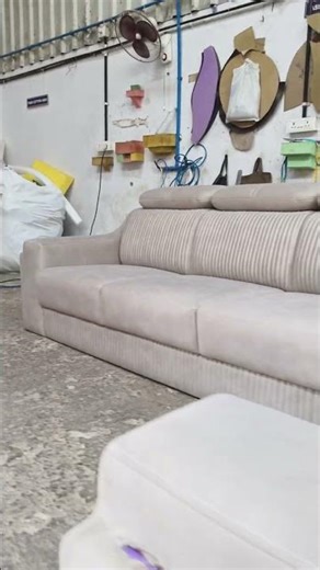 L shape sofa line stitching #design #positivevibes #kausar