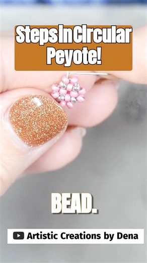 Master the Circular Peyote Technique for Stunning Earrings! #shorts