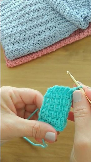 Mini tutorial de crochet tunecino #shorts