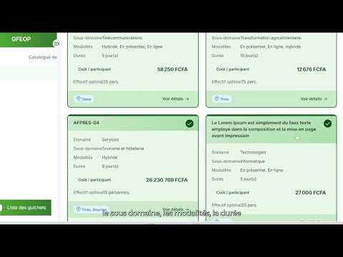 Training catalog tutorial for promoters