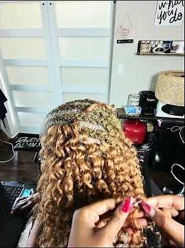 Crochet installed Over Sister Locs #tutorial